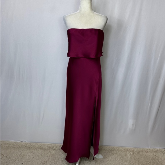 Petal & Pup Vienna Strapless Midi Dress Size Large Berry NWOT - Picture 8 of 16